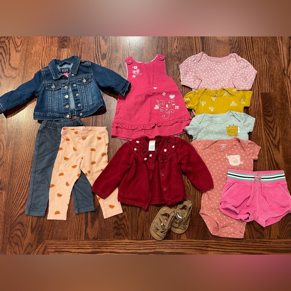 Girls Size 9-12 Month Clothing Lot